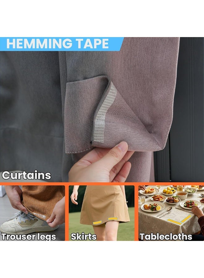 Double Sided Fabric Tape Heavy Duty, Two-Face Adhesive Tape for Clothing Curtain Carpet Tape, Strong Double Face Adhesive Tape, 1cmx20m(0.4inchx66ft) - Image 4